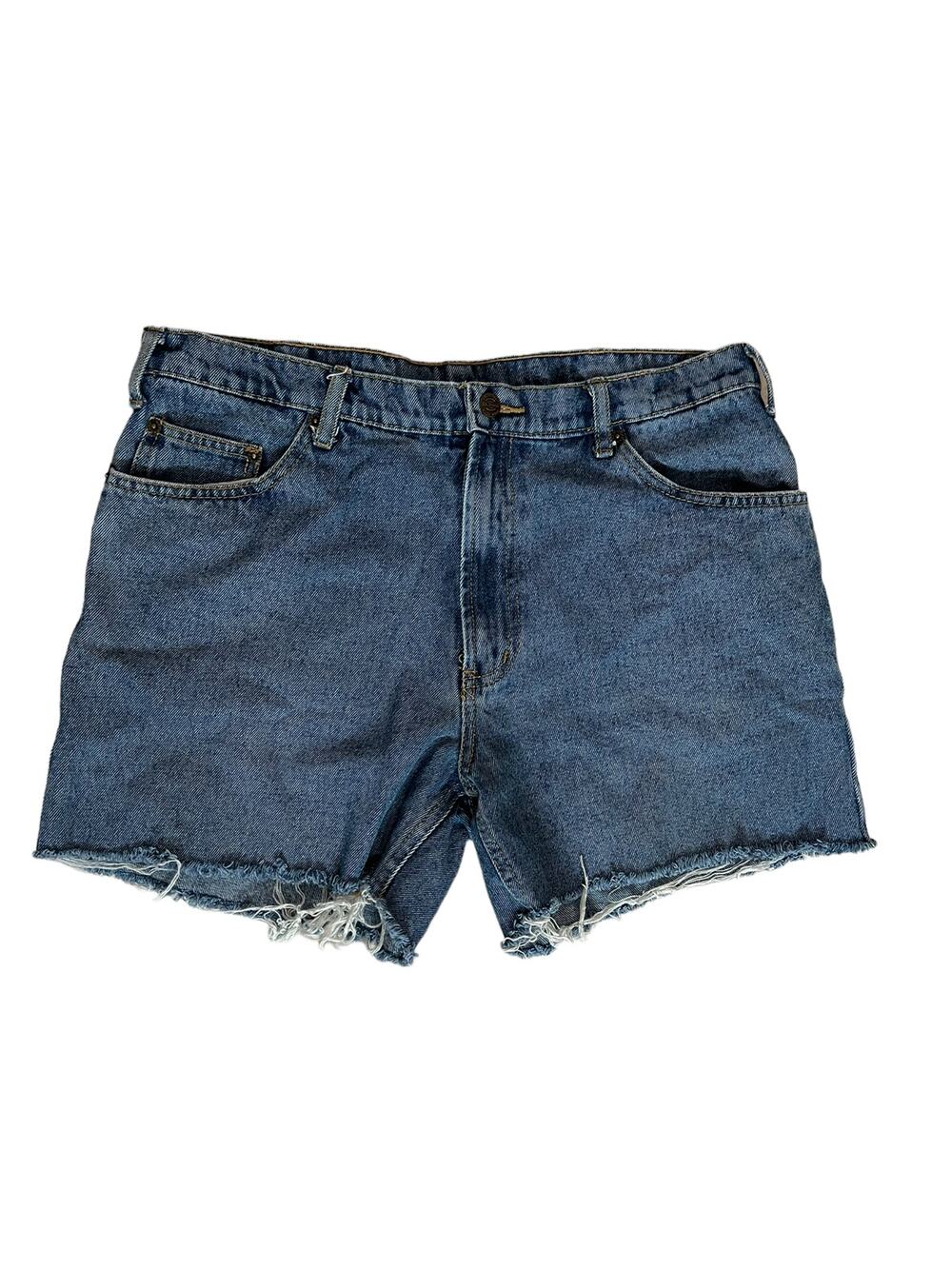 vintage unisex original rk brand denim distressed shorts sz 36 32 Bangladesh